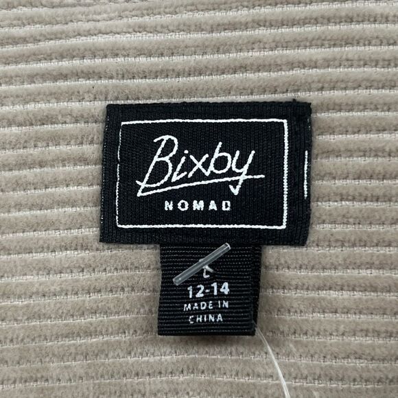 NWT Stitchfix Bixby Nomad Button-down Corduroy Shacket size 12-14 girls Tan - Picture 12 of 14